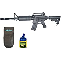 Pack Rifle Airsoft M15A4 Carbine AEG Electrico. Calibre 6mm. + Funda Portabalines + Biberon 1000 bolas. 23054-21993